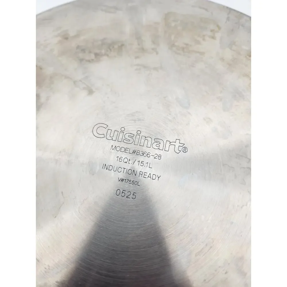 Cuisinart 6 QT Stock Pot Stainless Steel Induction Ready Model 8366-28